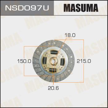 MASUMA NSD097U - Диск сцепления, фрикцион unicars.by