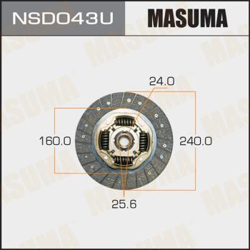 MASUMA NSD043U - Диск сцепления, фрикцион unicars.by