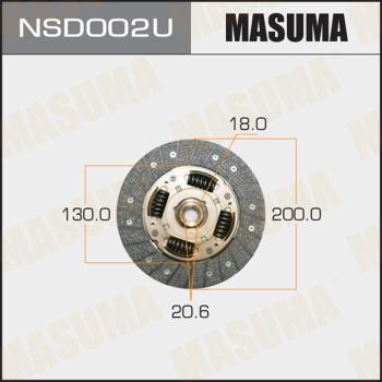 MASUMA NSD002U - Диск сцепления, фрикцион unicars.by