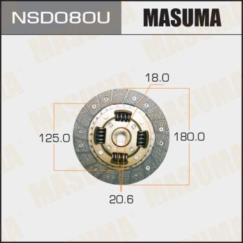 MASUMA NSD080U - Диск сцепления, фрикцион unicars.by