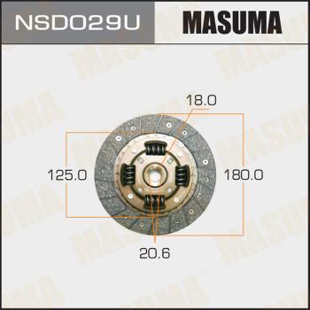 MASUMA NSD029U - Диск сцепления, фрикцион unicars.by