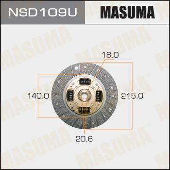 MASUMA NSD109U - Диск сцепления, фрикцион unicars.by