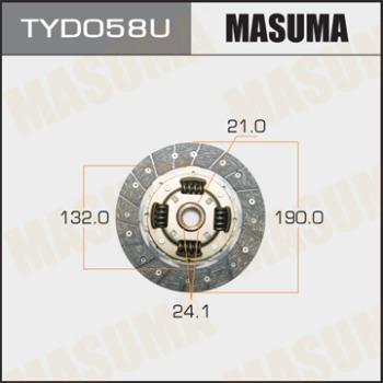 MASUMA TYD058 - Диск сцепления, фрикцион unicars.by