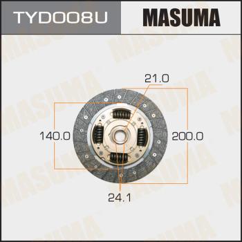 MASUMA TYD008U - Диск сцепления, фрикцион unicars.by