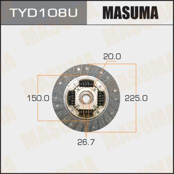 MASUMA TYD108U - Диск сцепления, фрикцион unicars.by