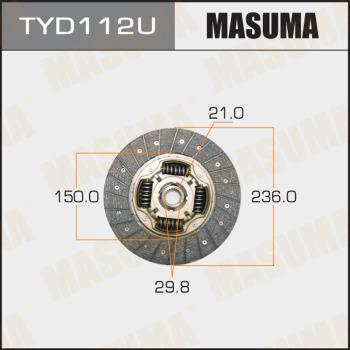 MASUMA TYD112U - Диск сцепления, фрикцион unicars.by