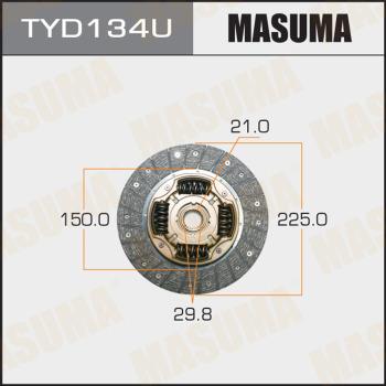 MASUMA TYD134U - Диск сцепления, фрикцион unicars.by