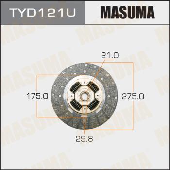 MASUMA TYD121U - Диск сцепления, фрикцион unicars.by