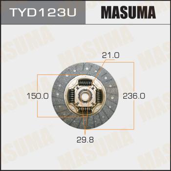 MASUMA TYD123U - Диск сцепления, фрикцион unicars.by