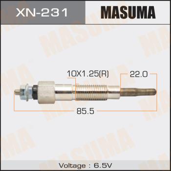 MASUMA XN-231 - Свеча накаливания unicars.by