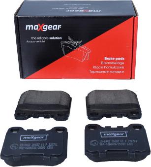 Maxgear 19-0402 - Тормозные колодки, дисковые, комплект unicars.by