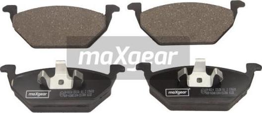 Maxgear 19-0614 - Тормозные колодки, дисковые, комплект unicars.by