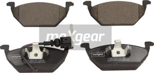 Maxgear 19-0613 - Тормозные колодки, дисковые, комплект unicars.by