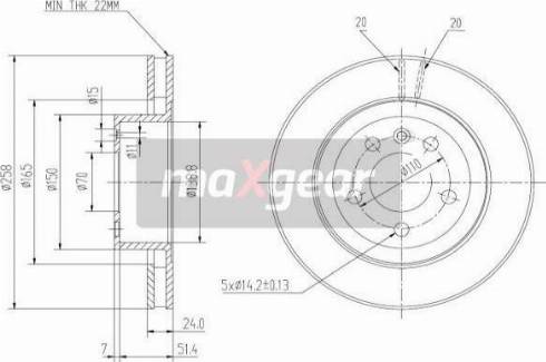 Maxgear 19-0740 - Тормозной диск unicars.by