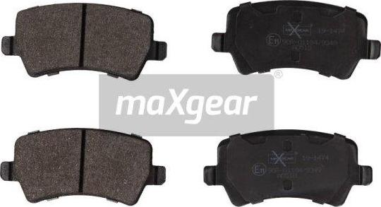 Maxgear 19-1474 - Тормозные колодки, дисковые, комплект unicars.by