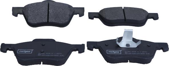 Maxgear 19-1561 - Тормозные колодки, дисковые, комплект unicars.by