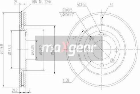 Maxgear 19-1003MAX - Тормозной диск unicars.by