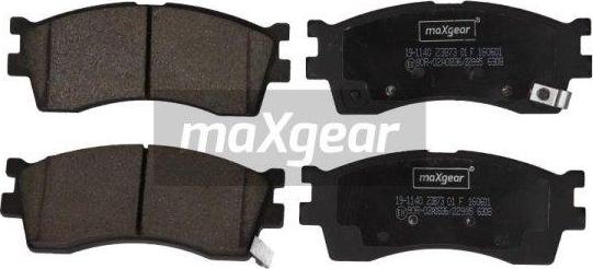 Maxgear 19-1140 - Тормозные колодки, дисковые, комплект unicars.by