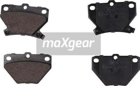 Maxgear 19-1160 - Тормозные колодки, дисковые, комплект unicars.by