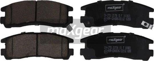 Maxgear 19-1751 - Тормозные колодки, дисковые, комплект unicars.by