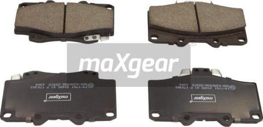 Maxgear 19-1761 - Тормозные колодки, дисковые, комплект unicars.by