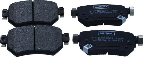 Maxgear 19-3906 - Тормозные колодки, дисковые, комплект unicars.by