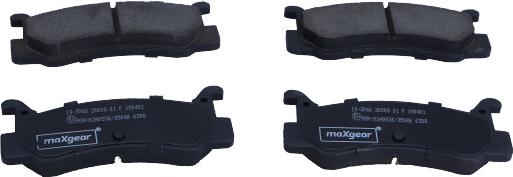 Maxgear 19-3066 - Тормозные колодки, дисковые, комплект unicars.by