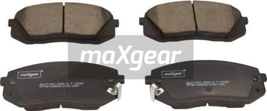 Maxgear 19-3023 - Тормозные колодки, дисковые, комплект unicars.by