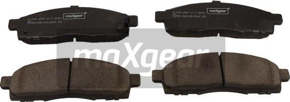 Maxgear 19-3160 - Тормозные колодки, дисковые, комплект unicars.by