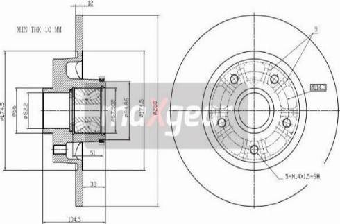 Maxgear 19-3230 - Тормозной диск unicars.by