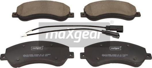 Maxgear 19-2989 - Тормозные колодки, дисковые, комплект unicars.by