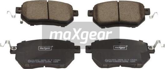 Maxgear 19-2972 - Тормозные колодки, дисковые, комплект unicars.by