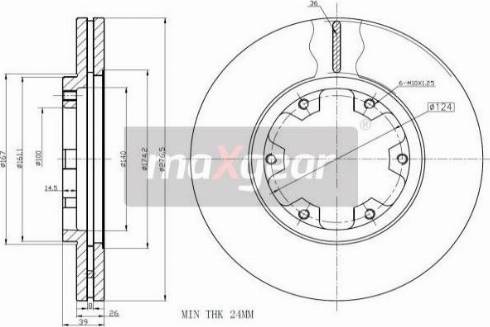 Maxgear 19-2569 - Тормозной диск unicars.by