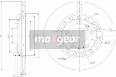 Maxgear 19-2512 - Тормозной диск unicars.by