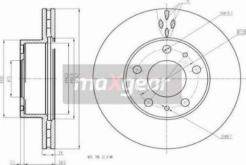 Maxgear 19-2001MAX - Тормозной диск unicars.by