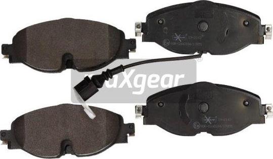 Maxgear 19-2143 - Тормозные колодки, дисковые, комплект unicars.by