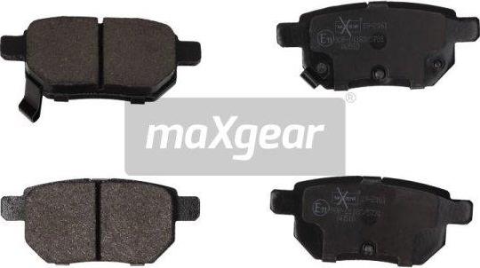 Maxgear 19-2161 - Тормозные колодки, дисковые, комплект unicars.by