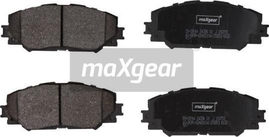 Maxgear 19-2894 - Тормозные колодки, дисковые, комплект unicars.by