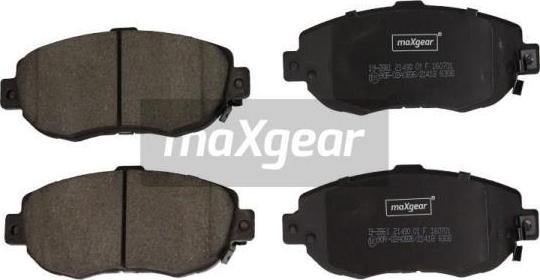 Maxgear 19-2861 - Тормозные колодки, дисковые, комплект unicars.by