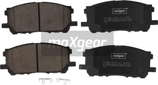 Maxgear 19-2880 - Тормозные колодки, дисковые, комплект unicars.by