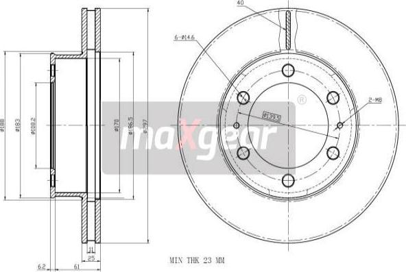 Maxgear 19-2350 - Тормозной диск unicars.by