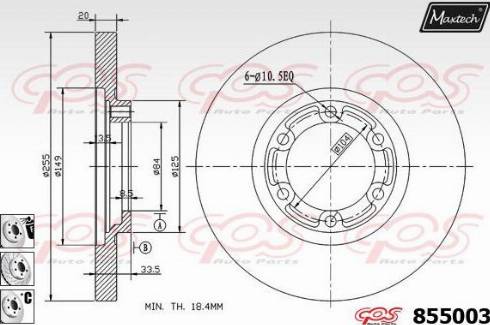 Quinton Hazell BDC3535 - Тормозной диск unicars.by