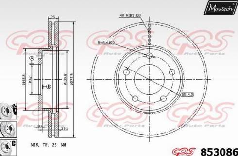 Maxtech 853086.6880 - Тормозной диск unicars.by