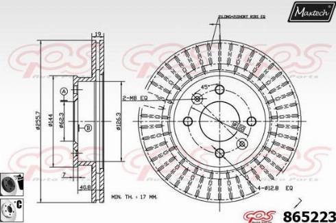 Maxtech 865223.6060 - Тормозной диск unicars.by