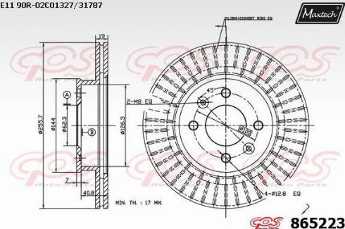 Maxtech 865223.0000 - Тормозной диск unicars.by