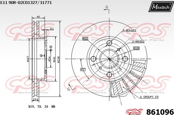 Maxtech 861019 - Тормозной диск unicars.by