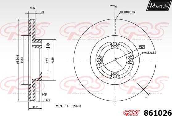 Maxtech 861085 - Тормозной диск unicars.by