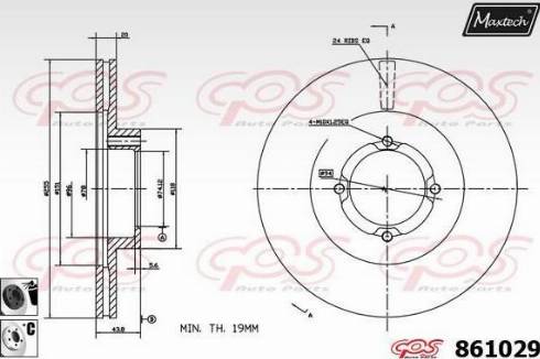 Maxtech 861029.6060 - Тормозной диск unicars.by