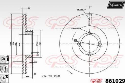 Maxtech 861029.6880 - Тормозной диск unicars.by