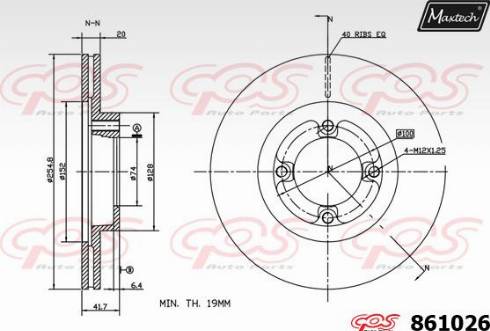 Maxtech 861026.0000 - Тормозной диск unicars.by